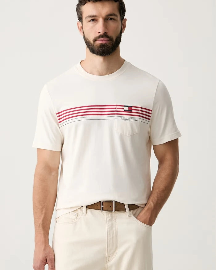 Tommy Hilfiger erkek pamuklu tişört