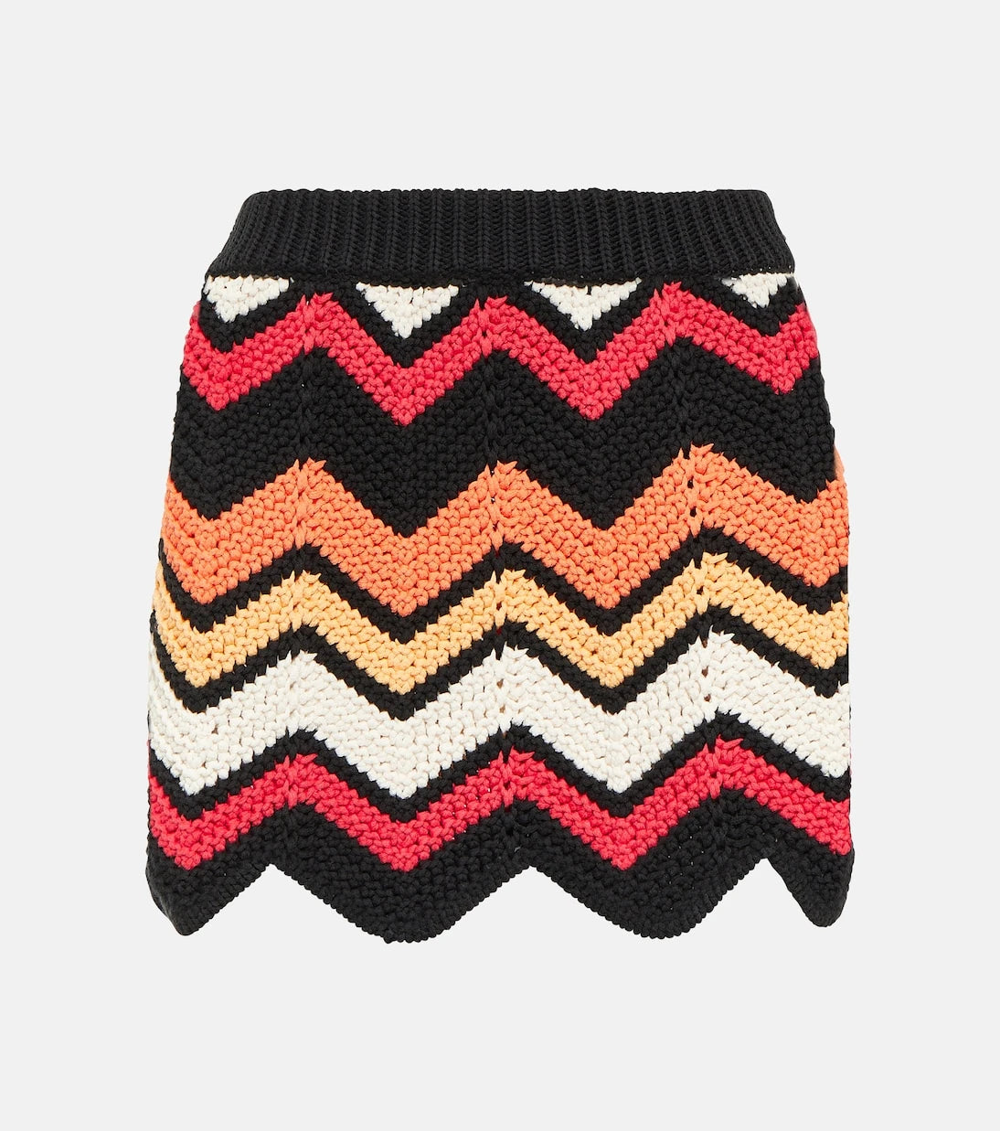 Alanui - Kaleidoscopic cotton-blend miniskirt