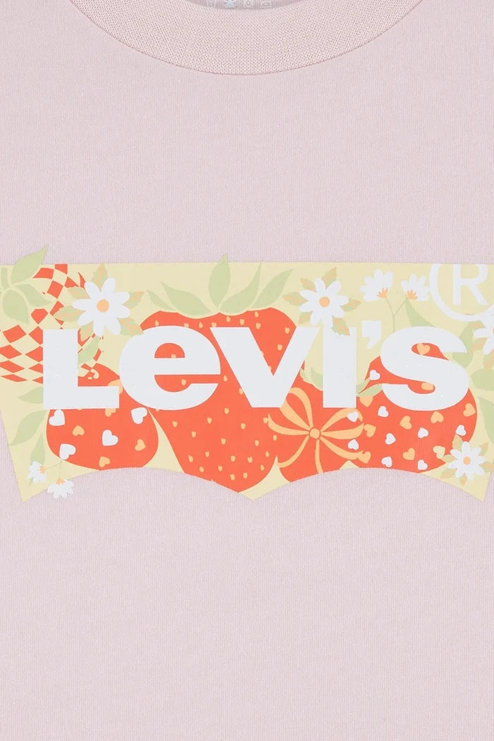 Детска тениска Levi's STRAWBERRY SS BATWING TEE