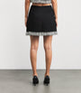 Simkhai Black Embellished Dua Mini Skirt