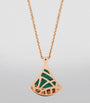 Rose Gold, Diamond and Malachite Divas' Dream Necklace