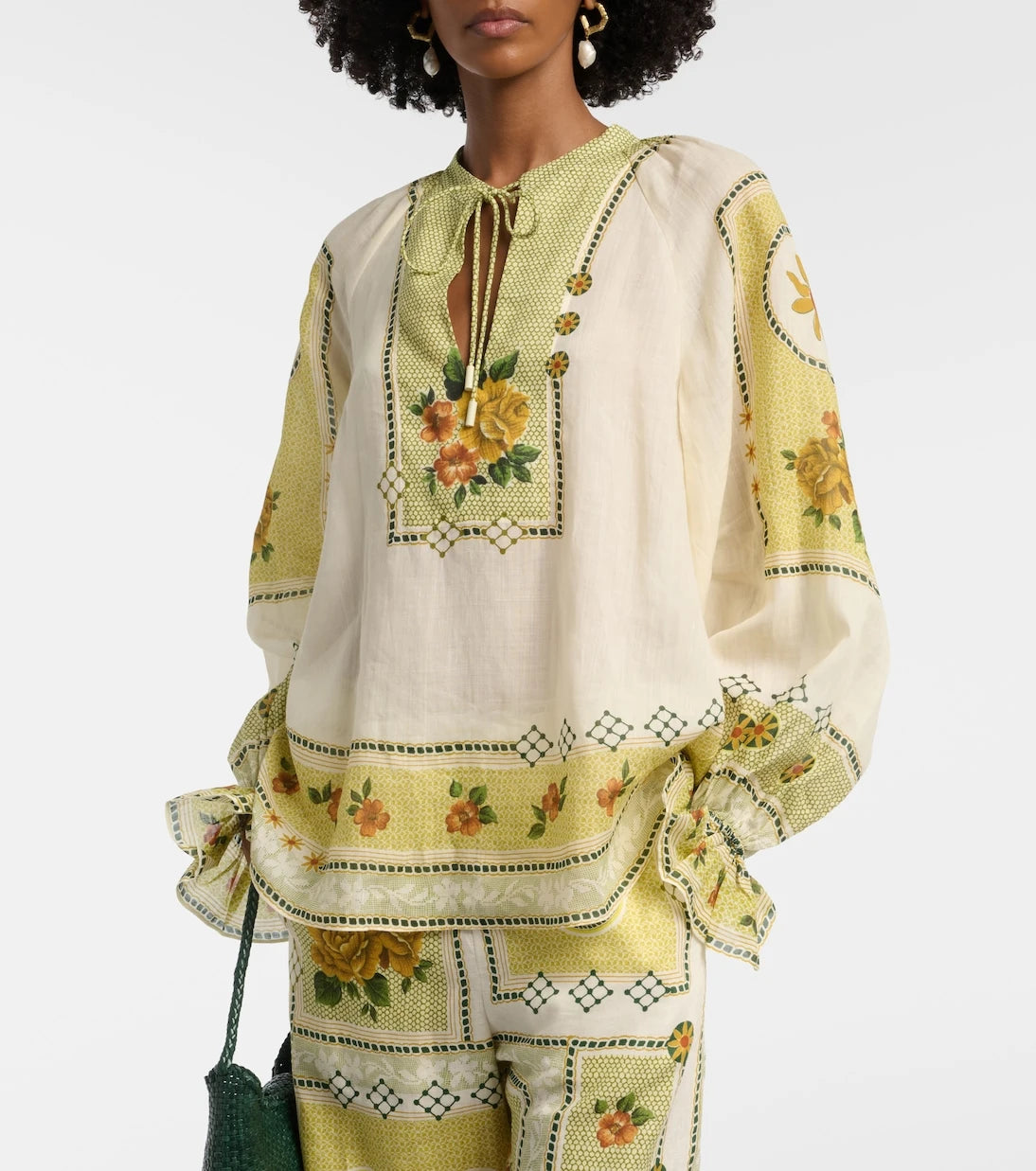 Alémais - Dixie printed ramie blouse