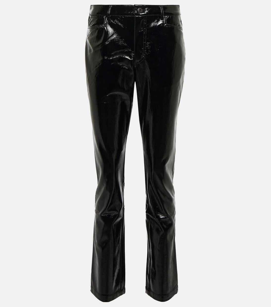 Proenza Schouler - White Label coated high-rise straight pants