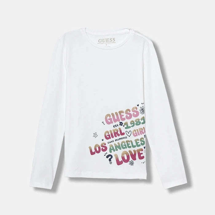 Детска блуза с дълги ръкави Guess