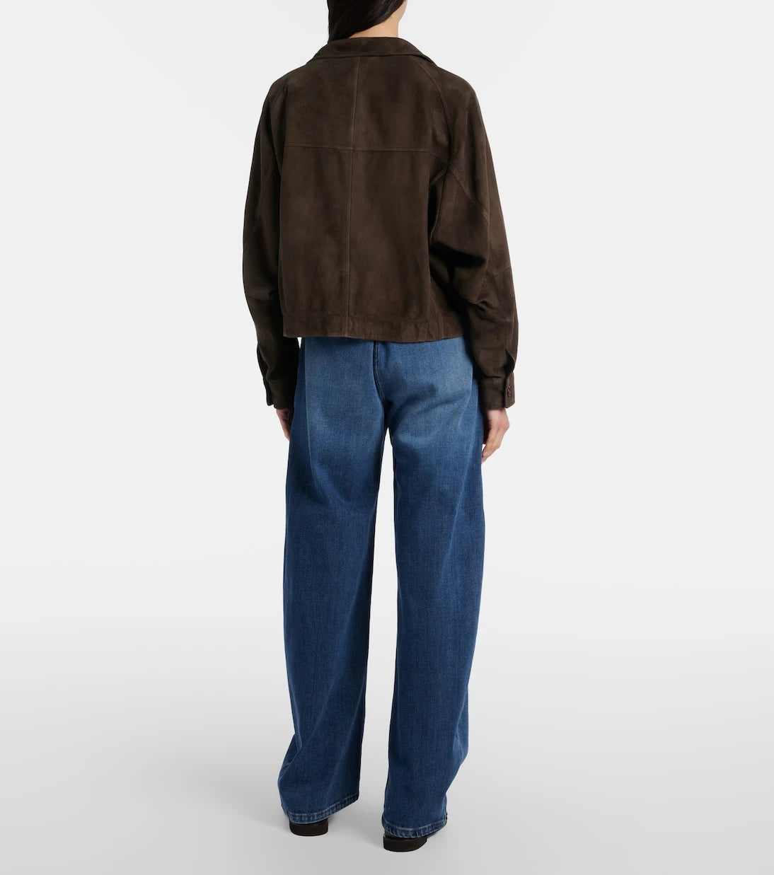 Brunello Cucinelli - جينز بقصة أرجل واسعة وخصر متوسط الارتفاع