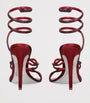Red Embellished Cleo Sandals 105