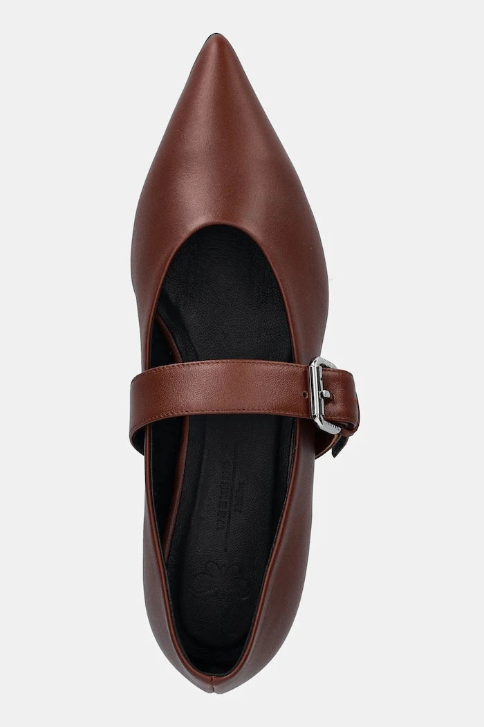 Кожени балеринки Weekend Max Mara Wkagel