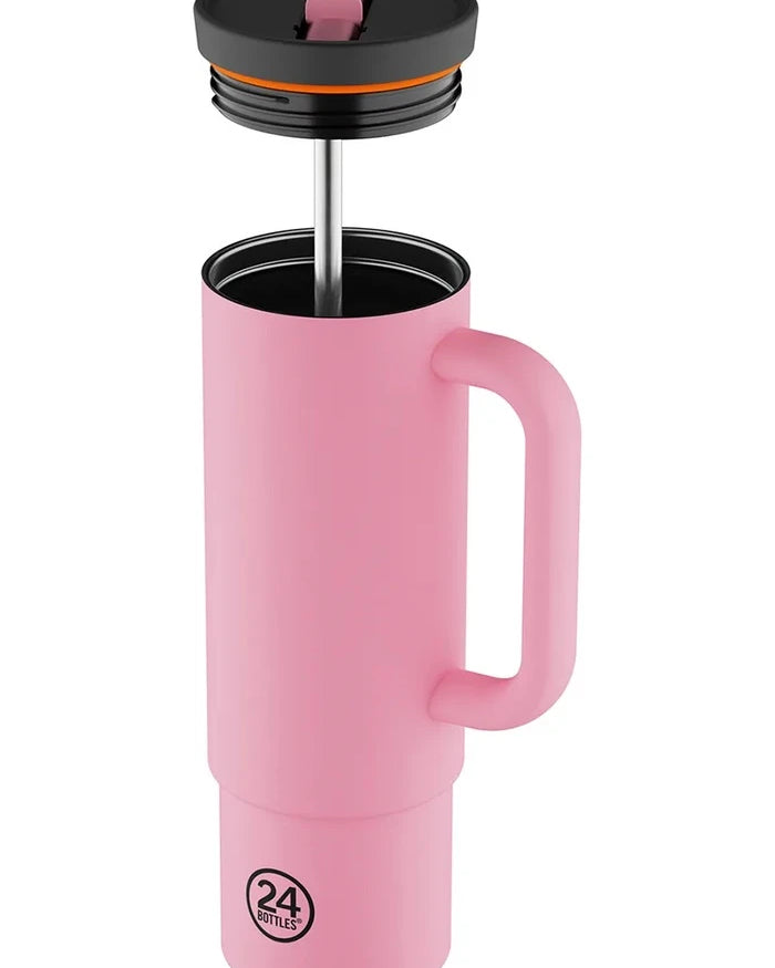 Термочаша 24bottles Straw 800ml Flamingo
