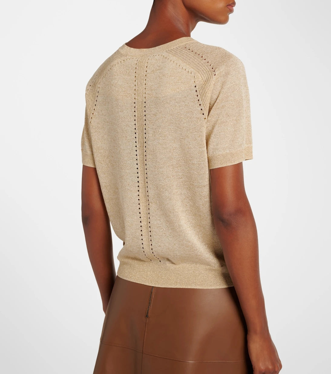 Joseph - Lille knitted lamé top