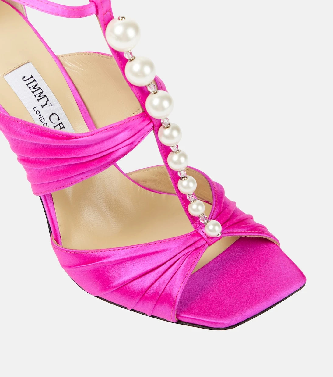 Jimmy Choo - Aura caged satin sandals