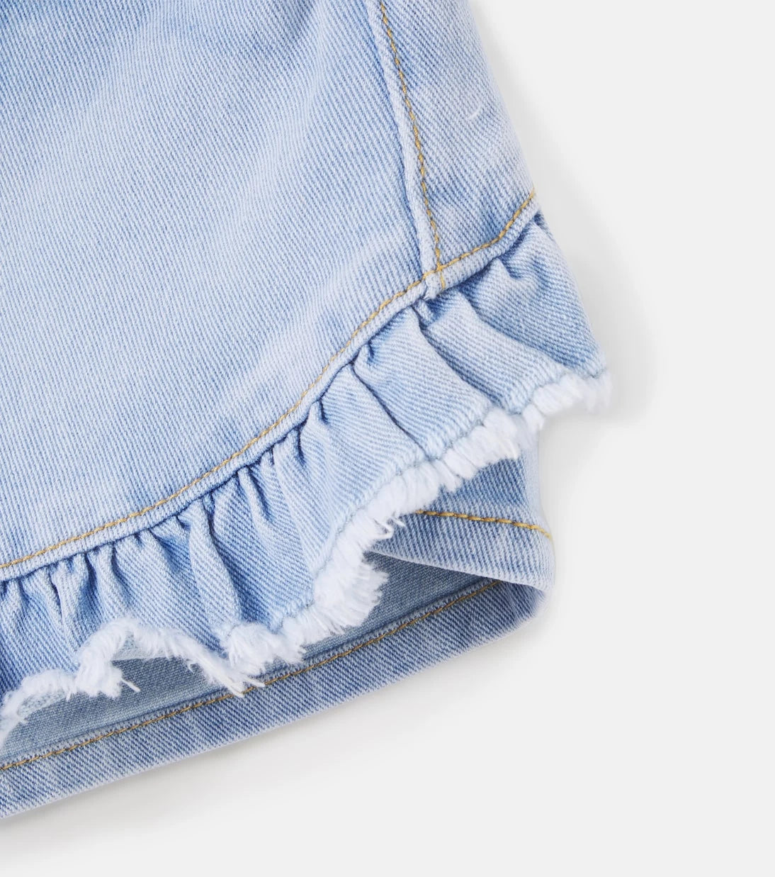 Molo - Agnetha ruffled denim shorts
