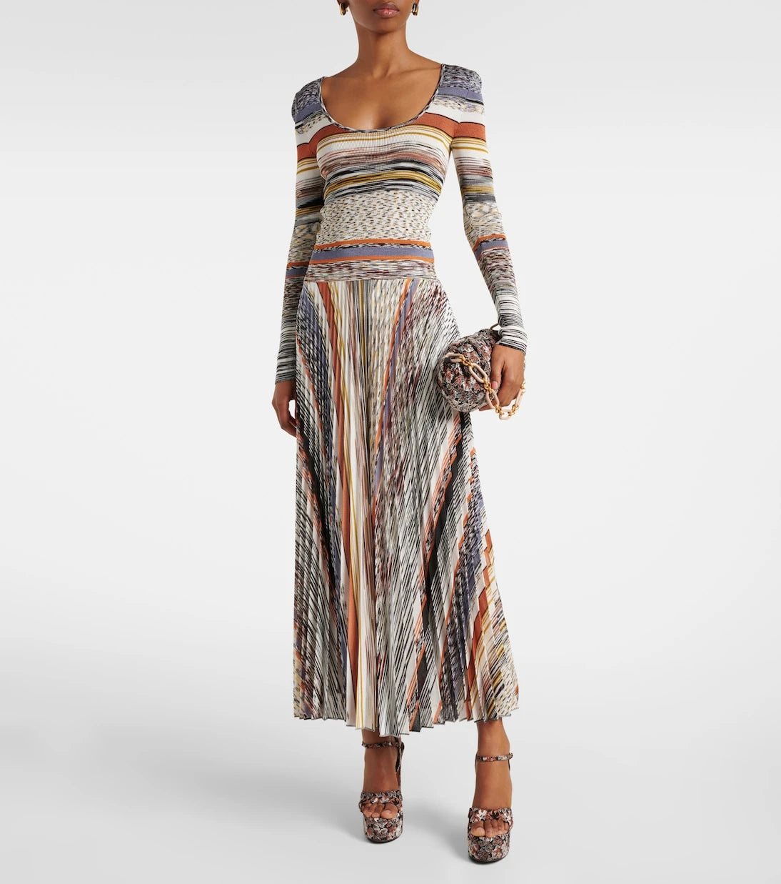 Missoni - Angela Raschel lamé platform sandals