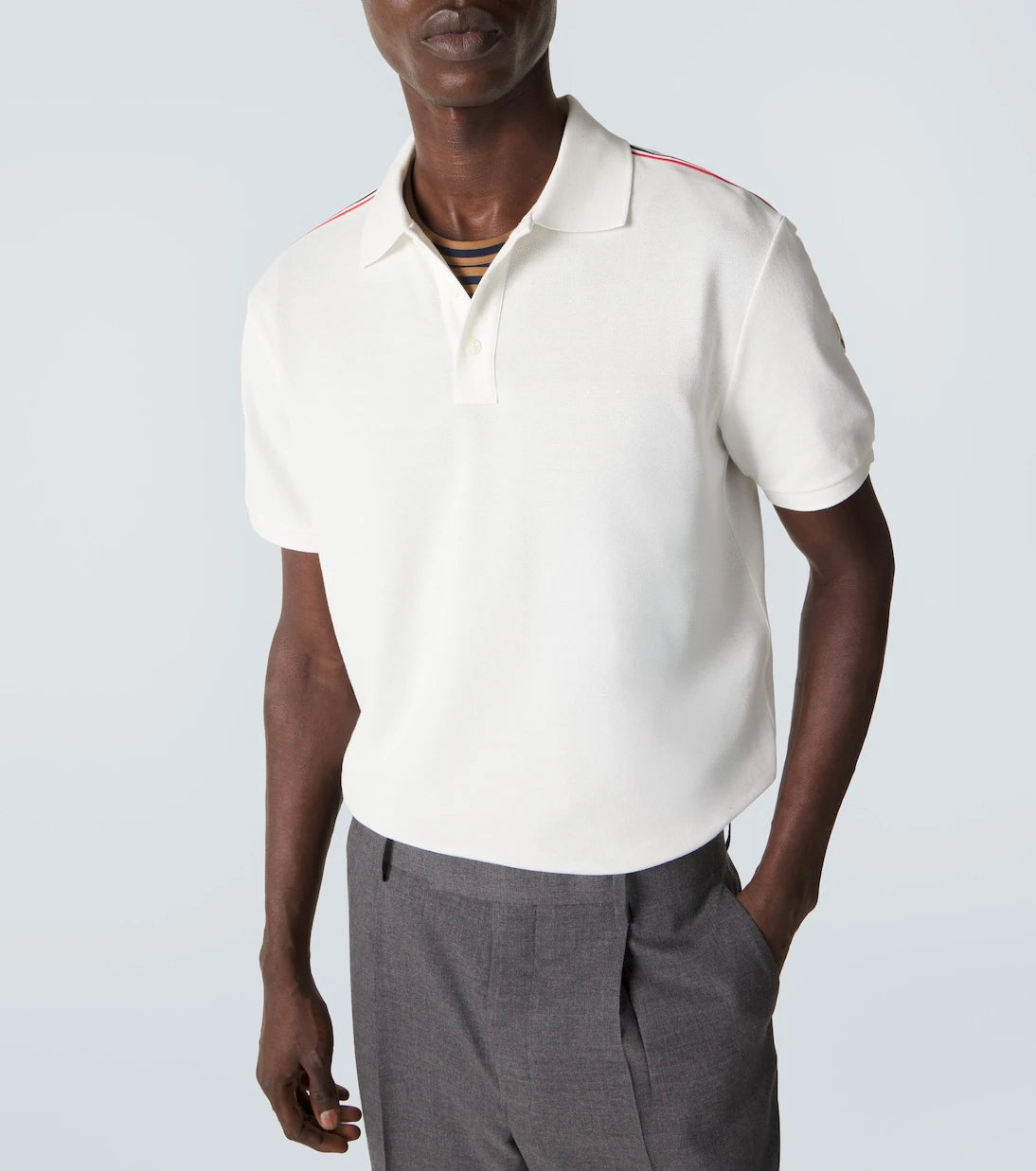 Moncler - Logo cotton piqué polo shirt