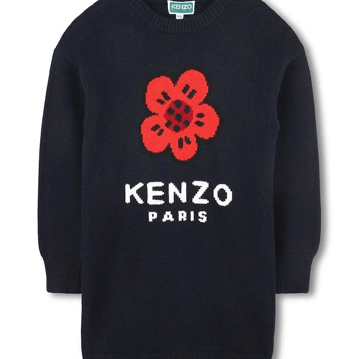 Детска рокля с вълна Kenzo Kids