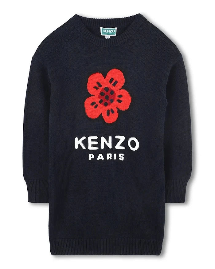 Детска рокля с вълна Kenzo Kids