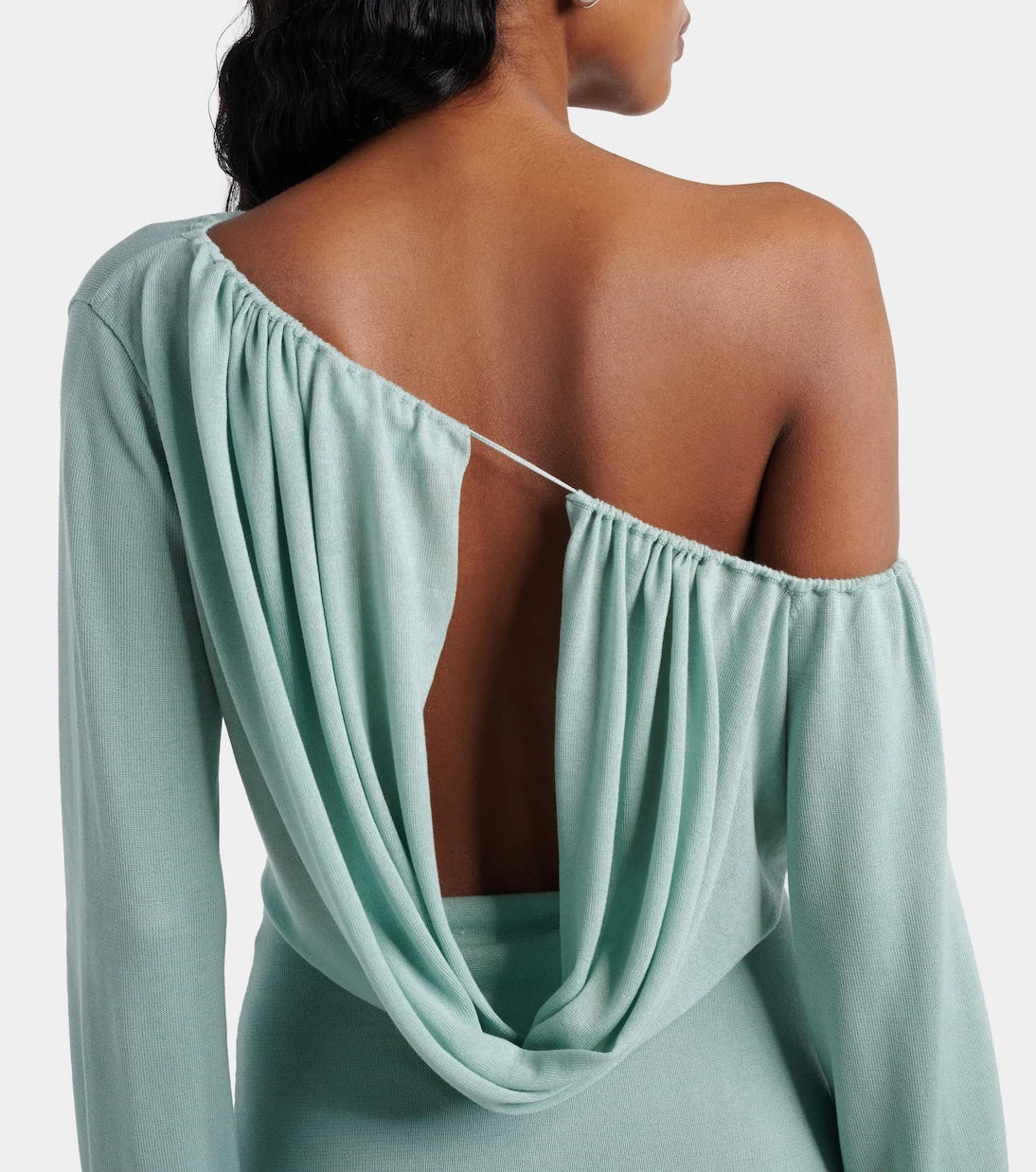 Aya Muse - Sola asymmetric draped minidress