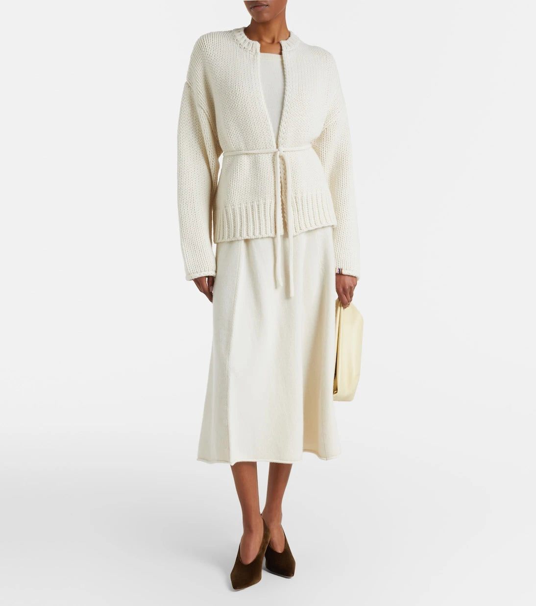 Extreme Cashmere - N°388 Ease cashmere-blend midi skirt