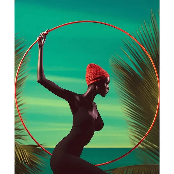 Akrilik cam üzerine grafik a.i art HARTMAN Ebony Grace 07 28x36 cm