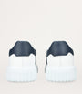 Leather H-Stripes Sneakers WHITE/NAVY