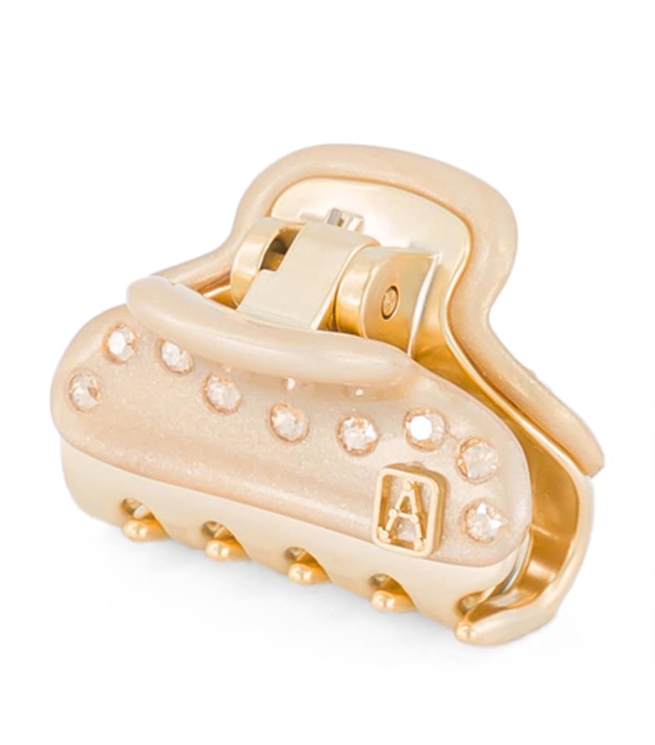 Alexandre de Paris Gold-Plated Crystal-Embellished Claw Hair Clip