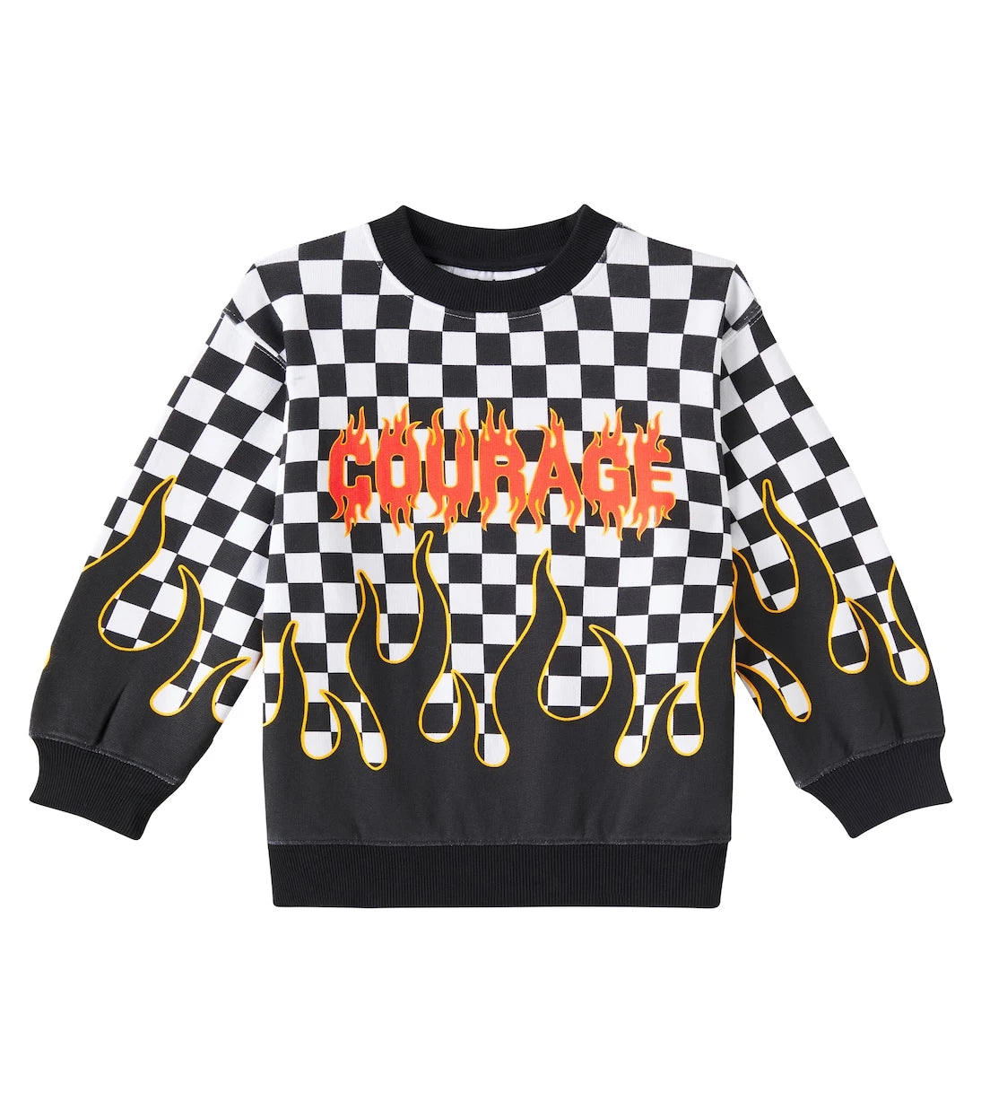 Molo - Monti checked cotton jersey sweatshirt