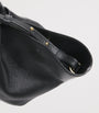 Midi Leather New York Tote Bag BLACK