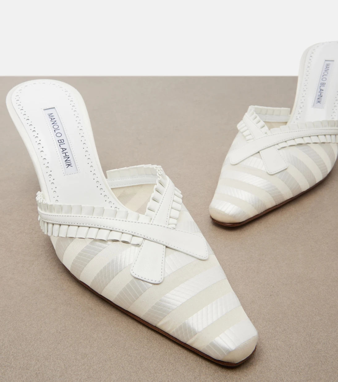 Manolo Blahnik - Voluptia organza mules