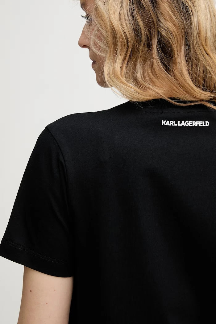 Karl Lagerfeld kadın pamuklu tişört