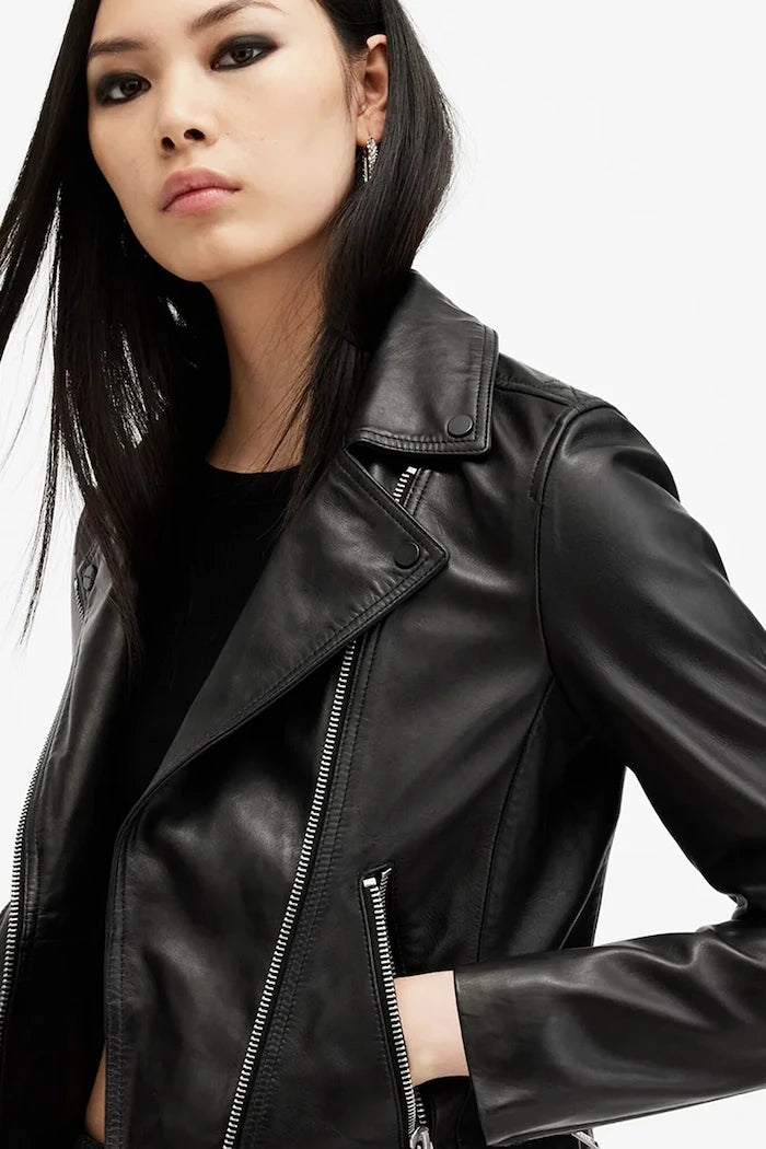 Кожено яке AllSaints DALBY