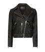Black Leather Balfern Biker Jacket
