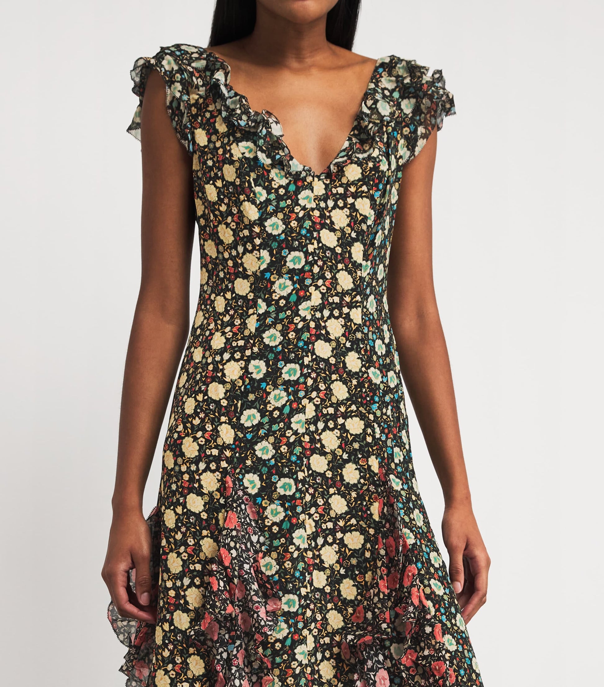 Silk Floral Ambika Maxi Dress