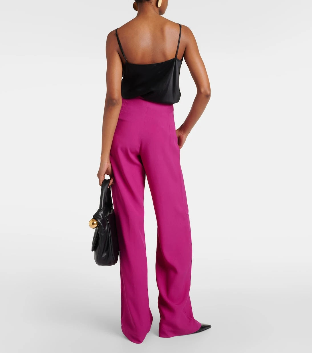 Taller Marmo - Marlene high-rise crêpe cady palazzo pants