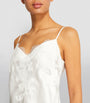 Marjolaine Ivory Silk Lace-Trim Baccarat Camisole
