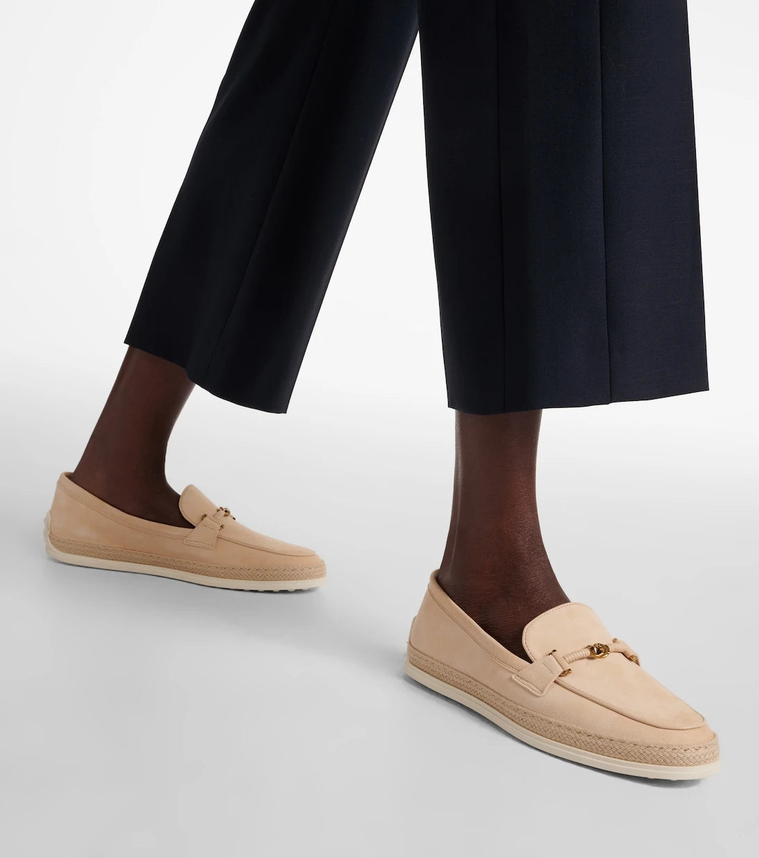 Tod's - T Ring suede loafers