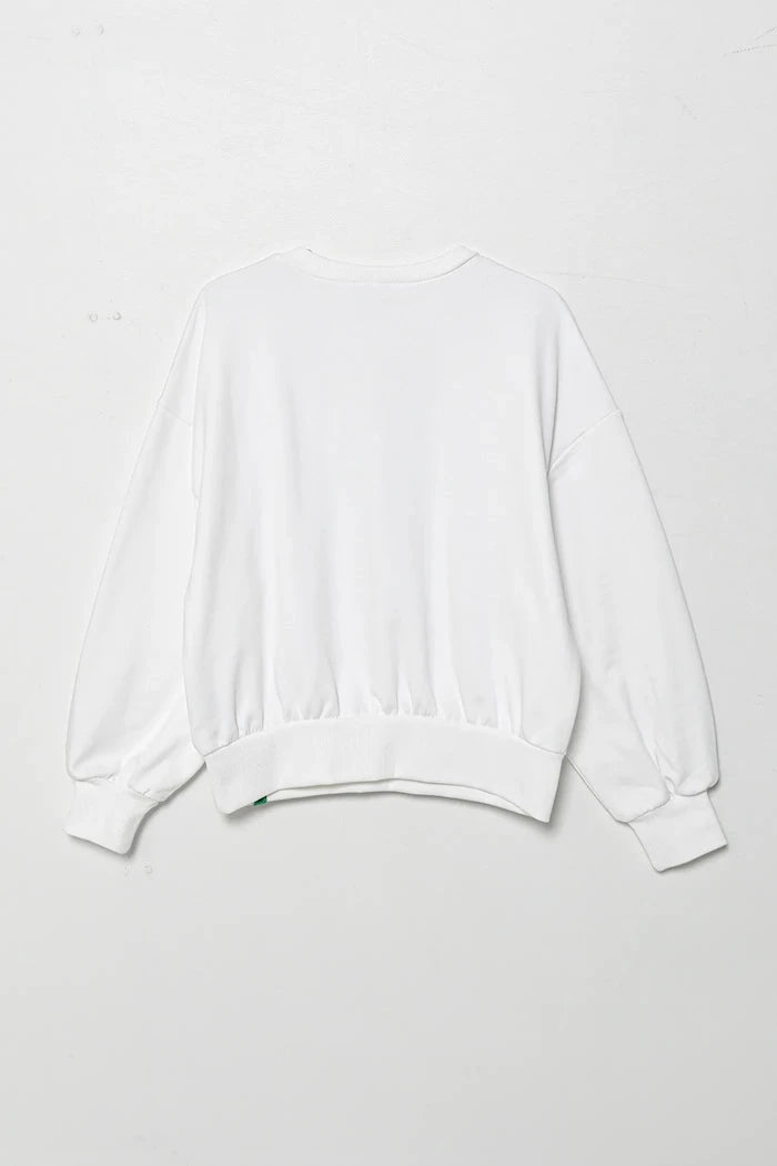 United Colors of Benetton Çocuk Pamuklu Sweatshirt