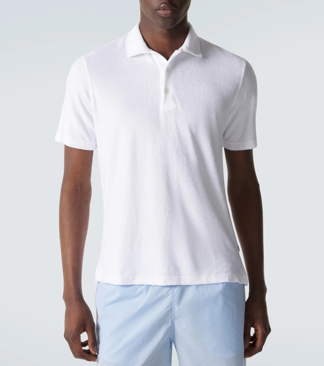 Fedeli - Cotton terry polo shirt