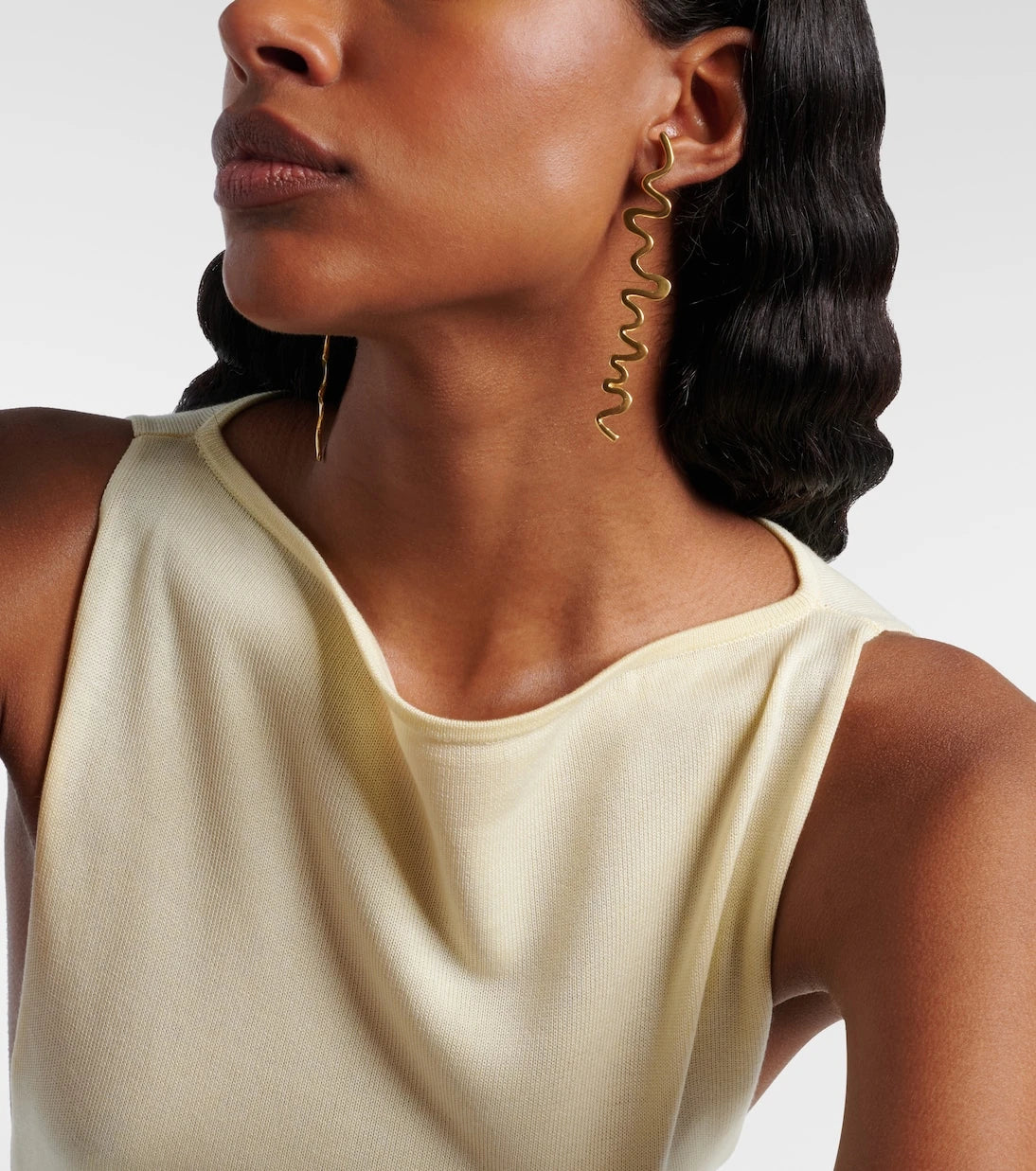 Ysso - Shore 24kt gold-plated drop earrings