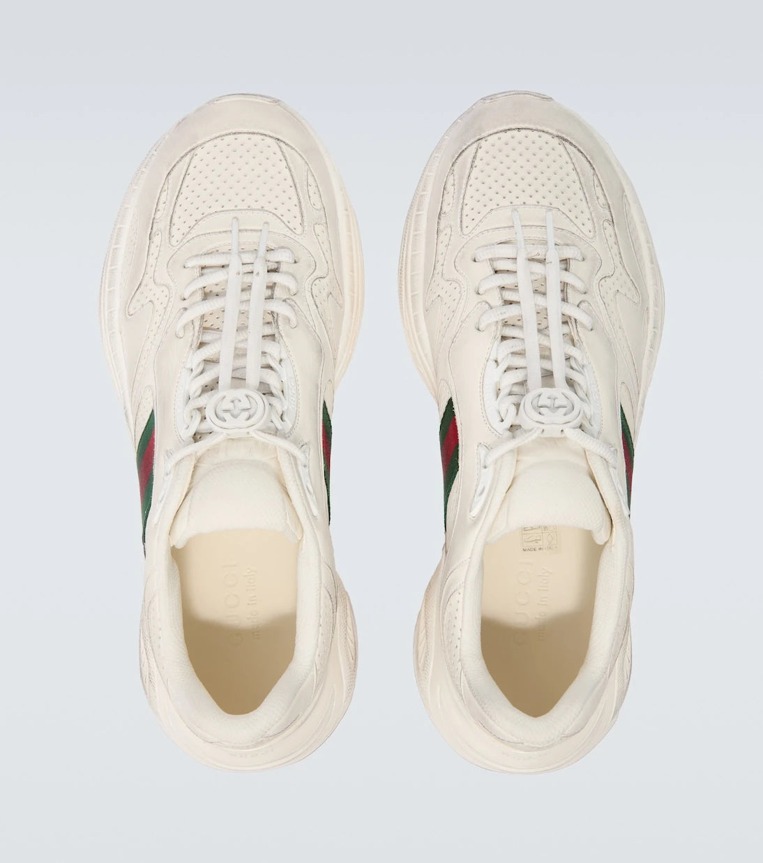 Gucci - حذاء سنيكرز جلدي 2.0 من Gucci