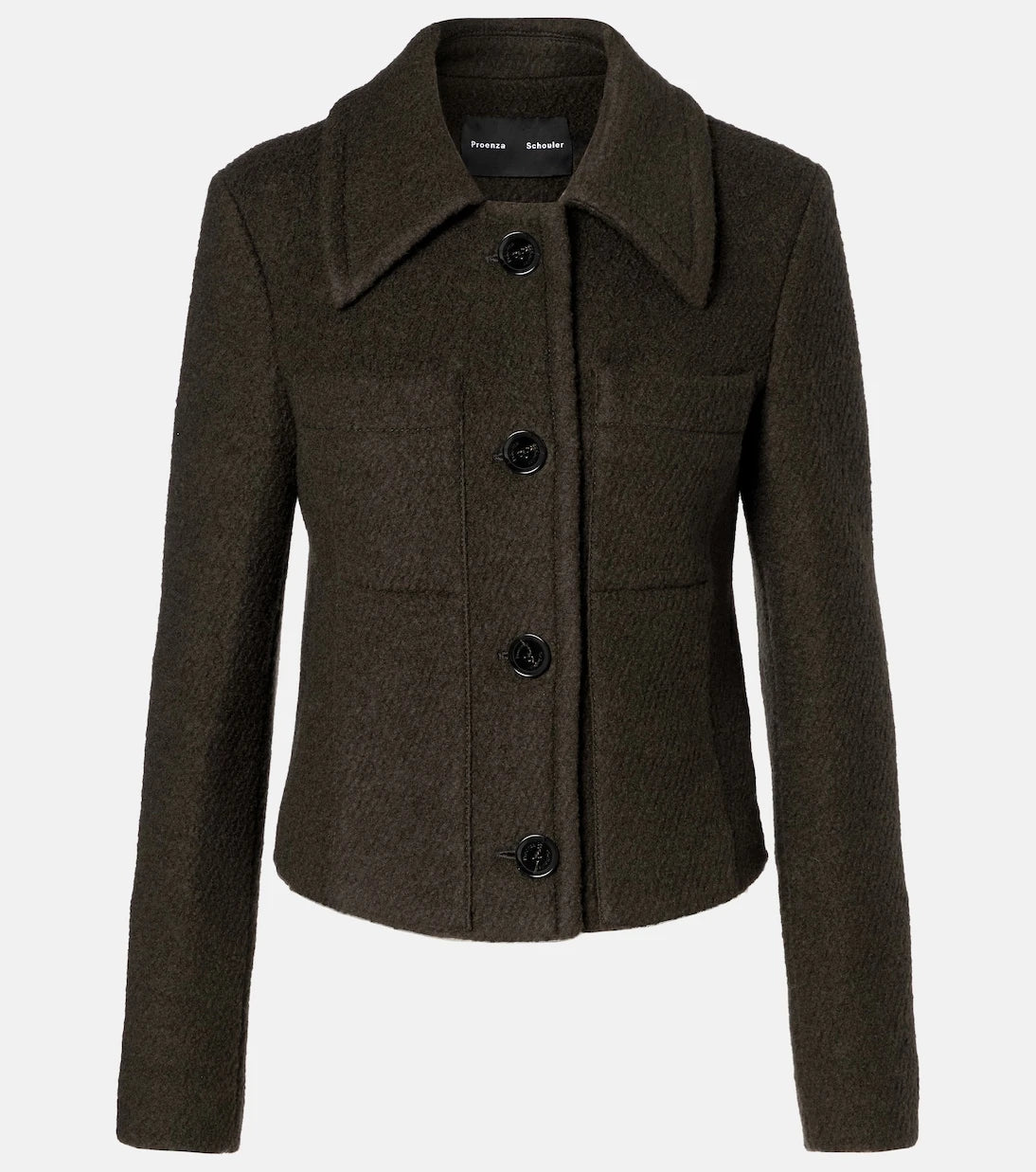 Proenza Schouler - Kinsley wool-blend twill bouclé jacket