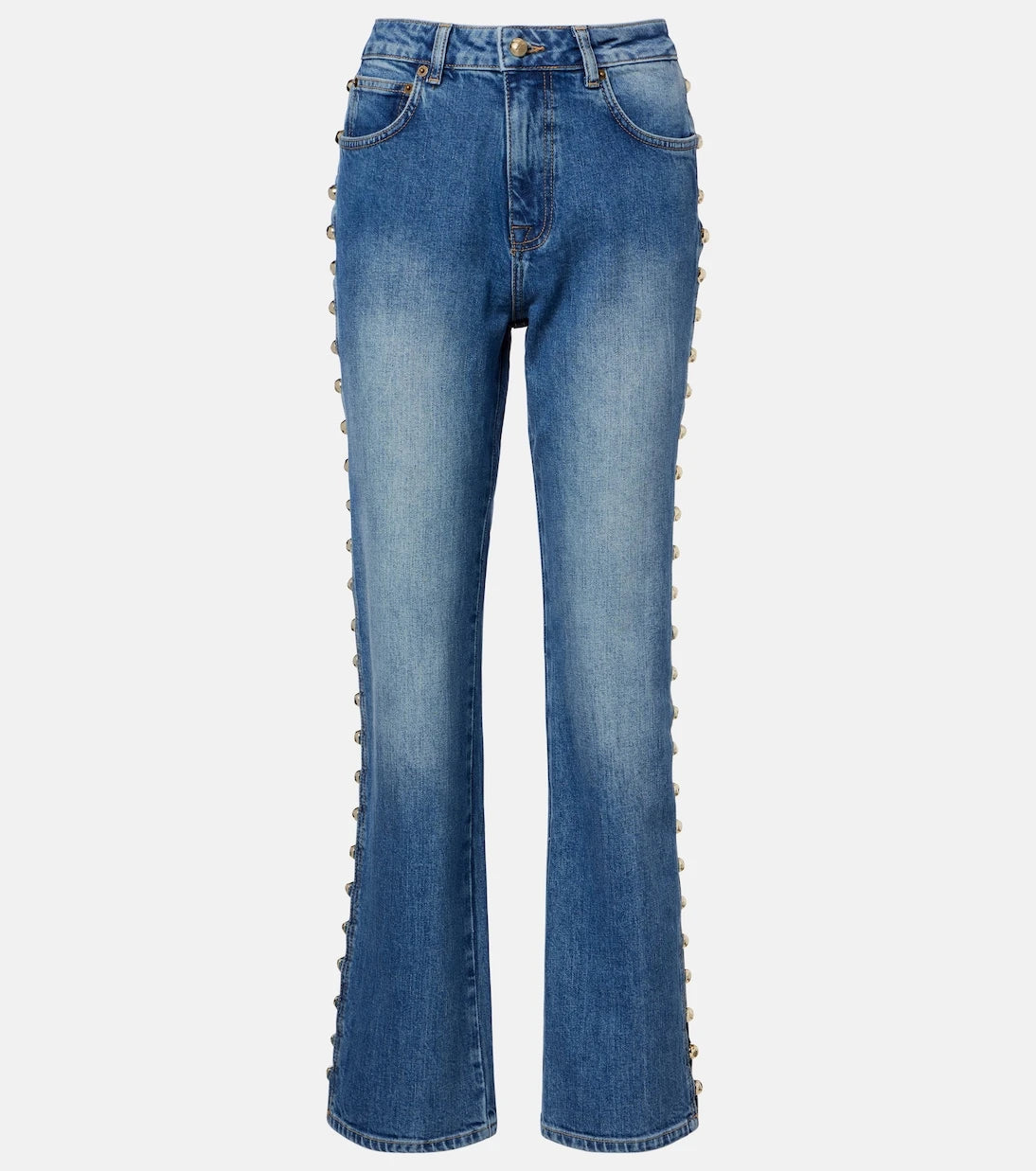 Simkhai - Amelia studded straight jeans