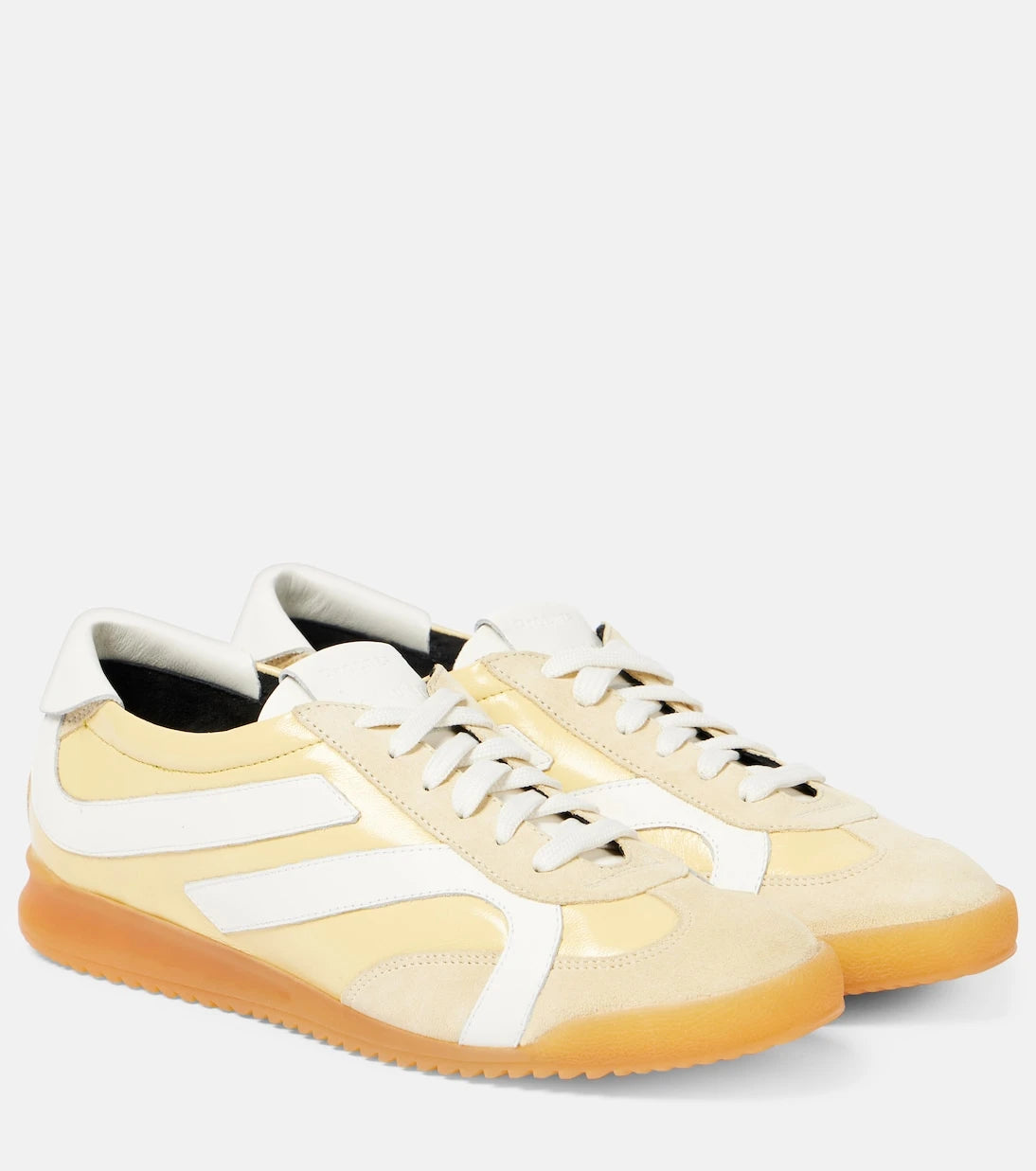 Proenza Schouler - Track suede-trimmed leather sneakers
