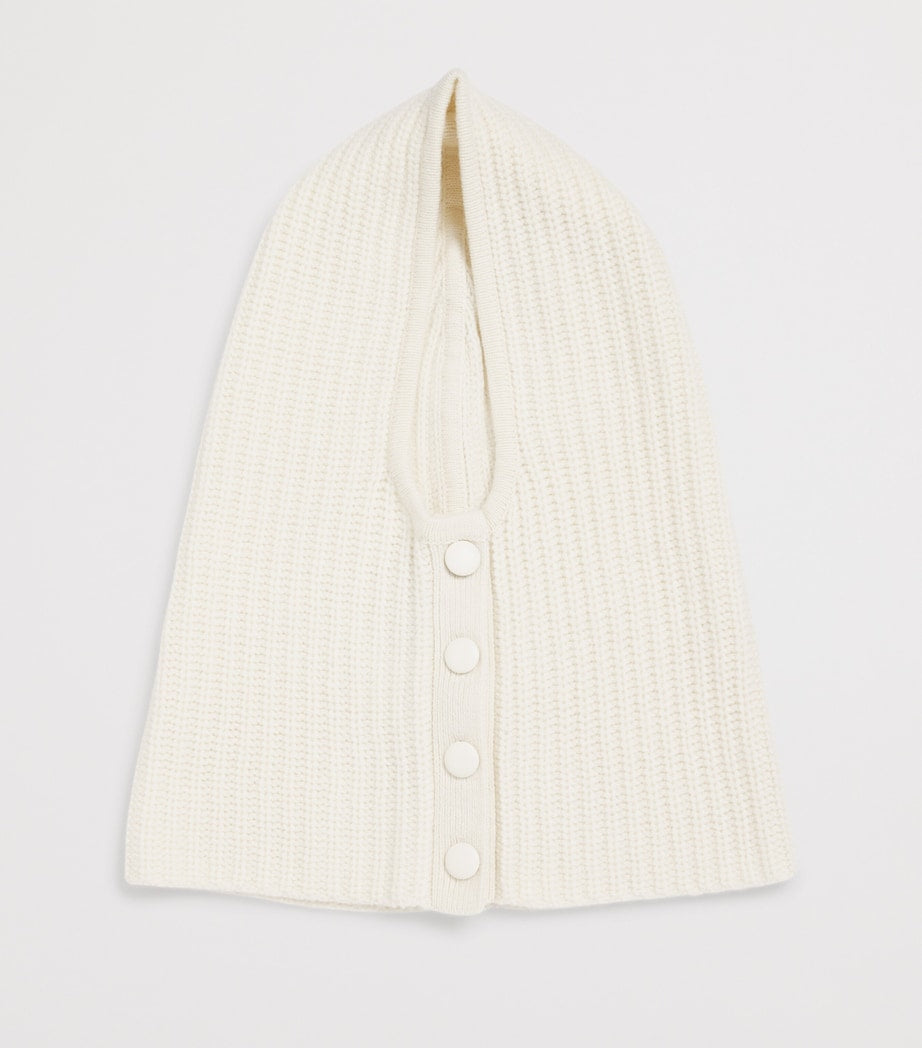 White Wool-Blend Balaclava