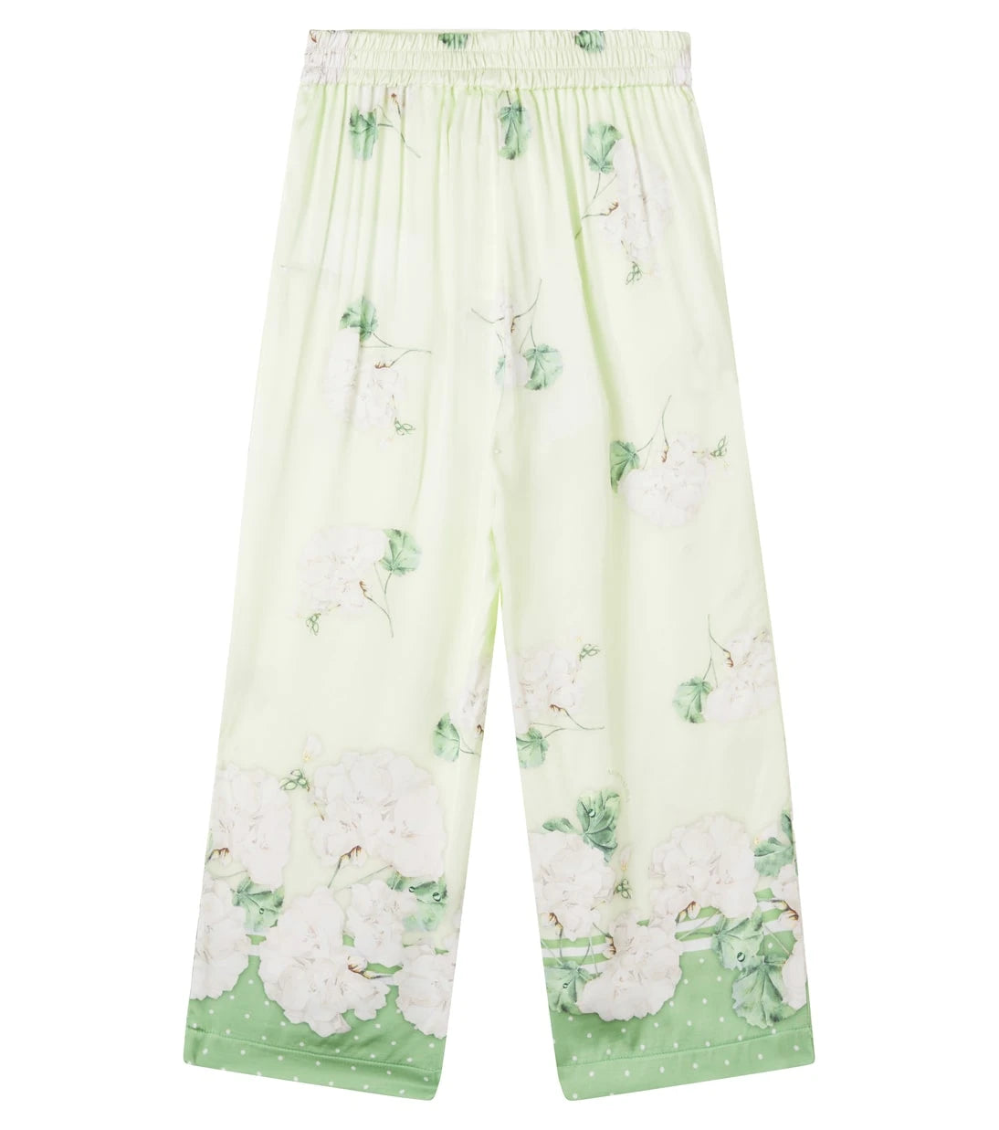 Monnalisa - Floral satin pajama pants