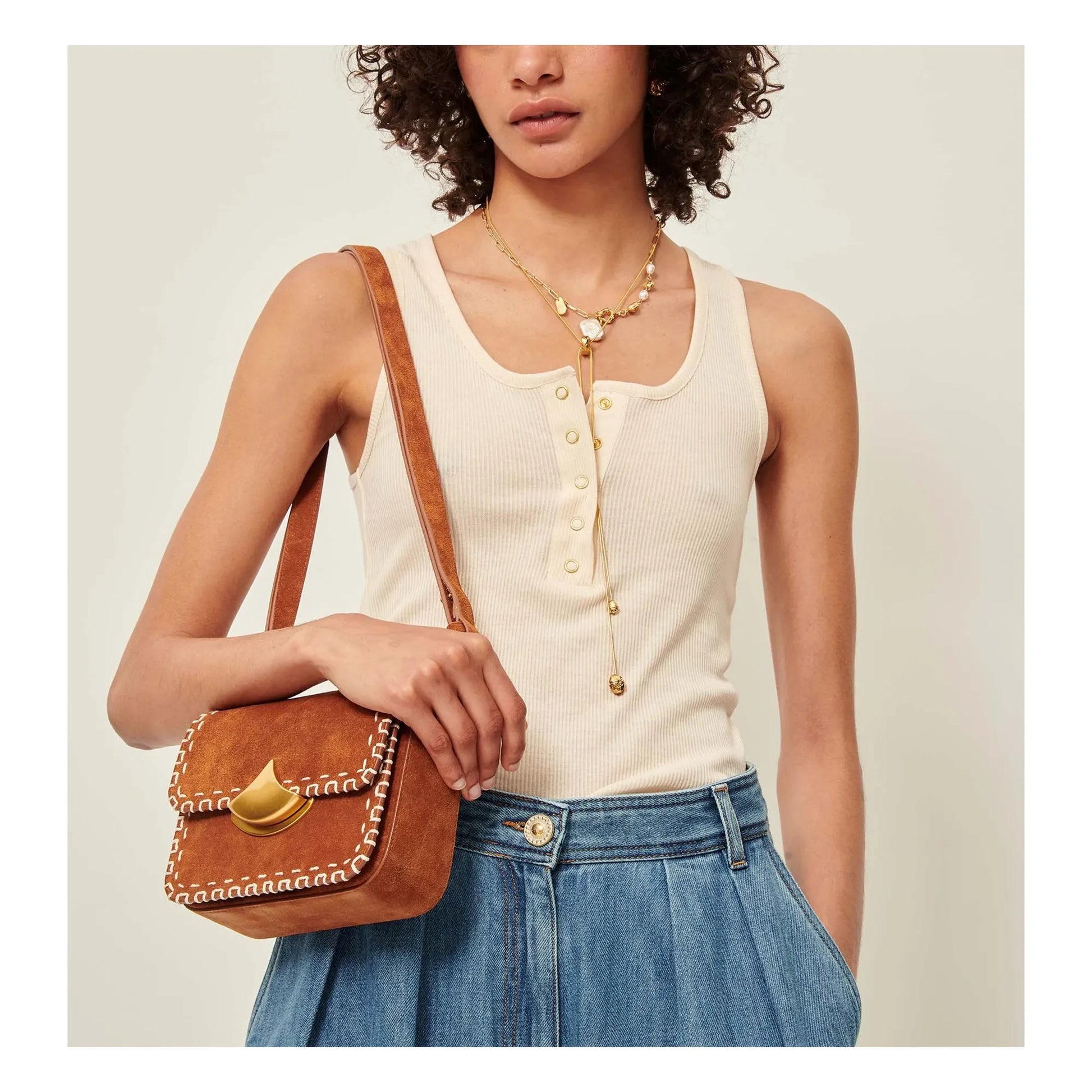 Sessùn - Bag Diviluz Mimo B Leather crust | Amber