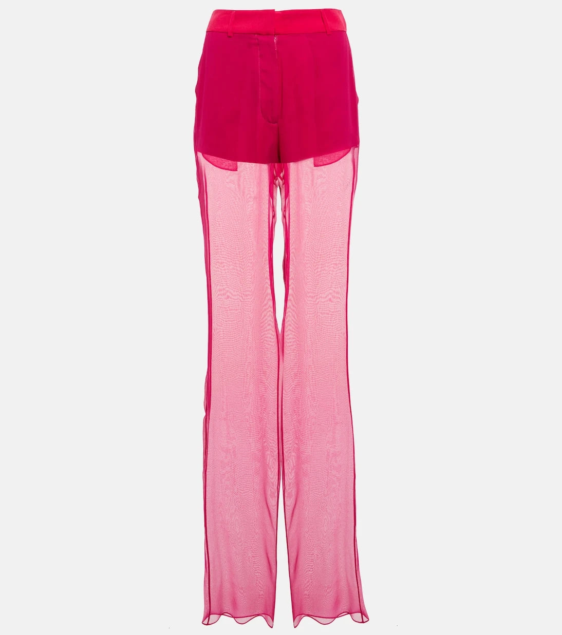 Nensi Dojaka - Mid-rise wide-leg silk pants