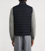 Fioroni Cashmere Navy Virgin Wool Reversible Down Gilet