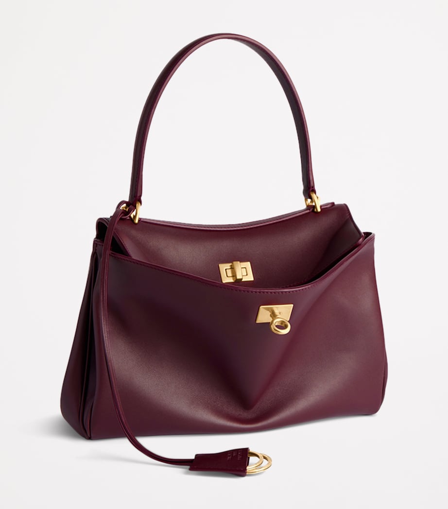 Balenciaga Red Leather Rodeo Shoulder Bag