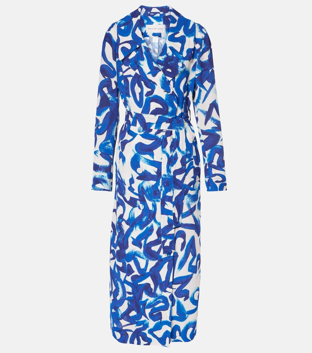 Dries Van Noten - Desenli kruvaze kaban