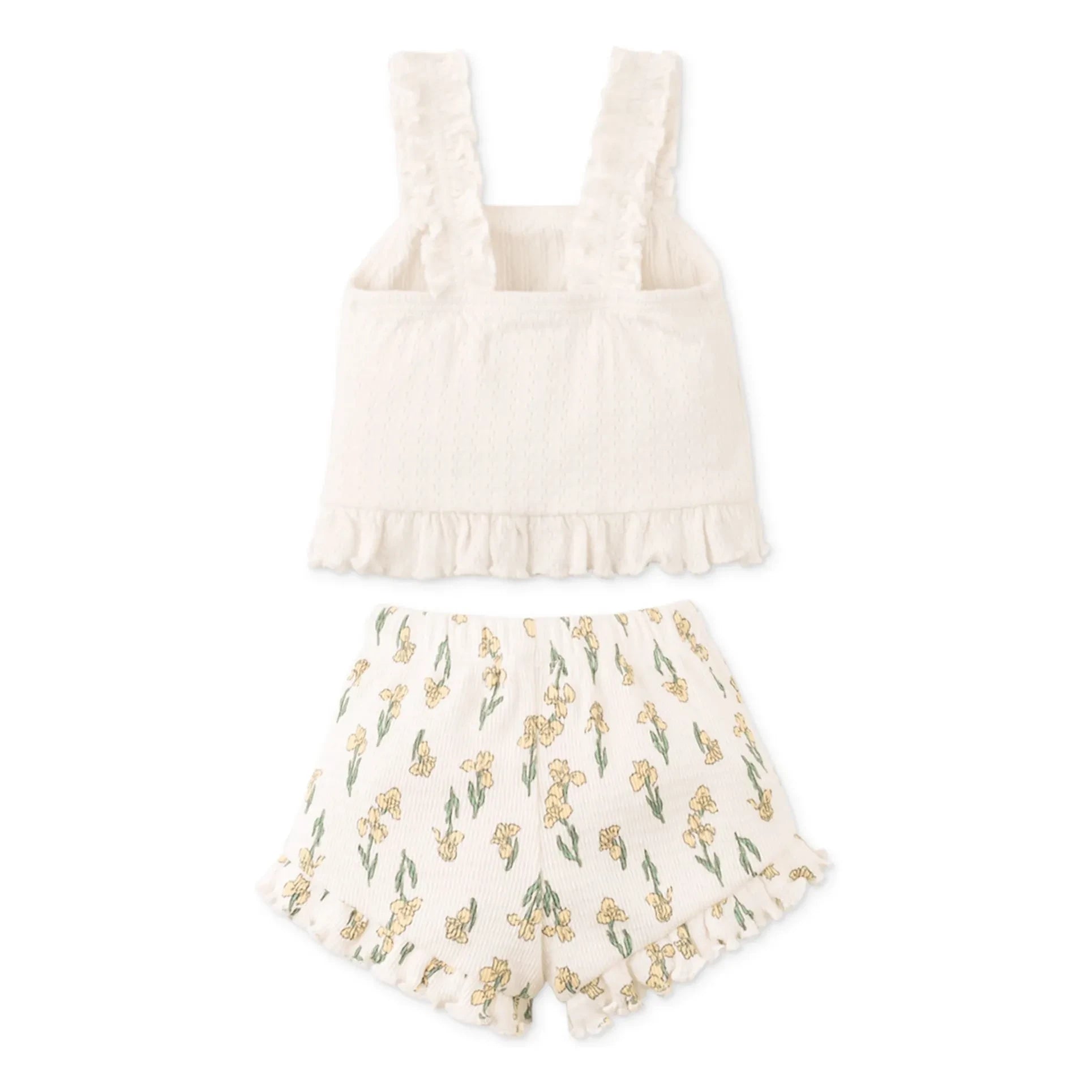 Gingersnaps - Andi Pointelle Top and Shorts set | Ecru