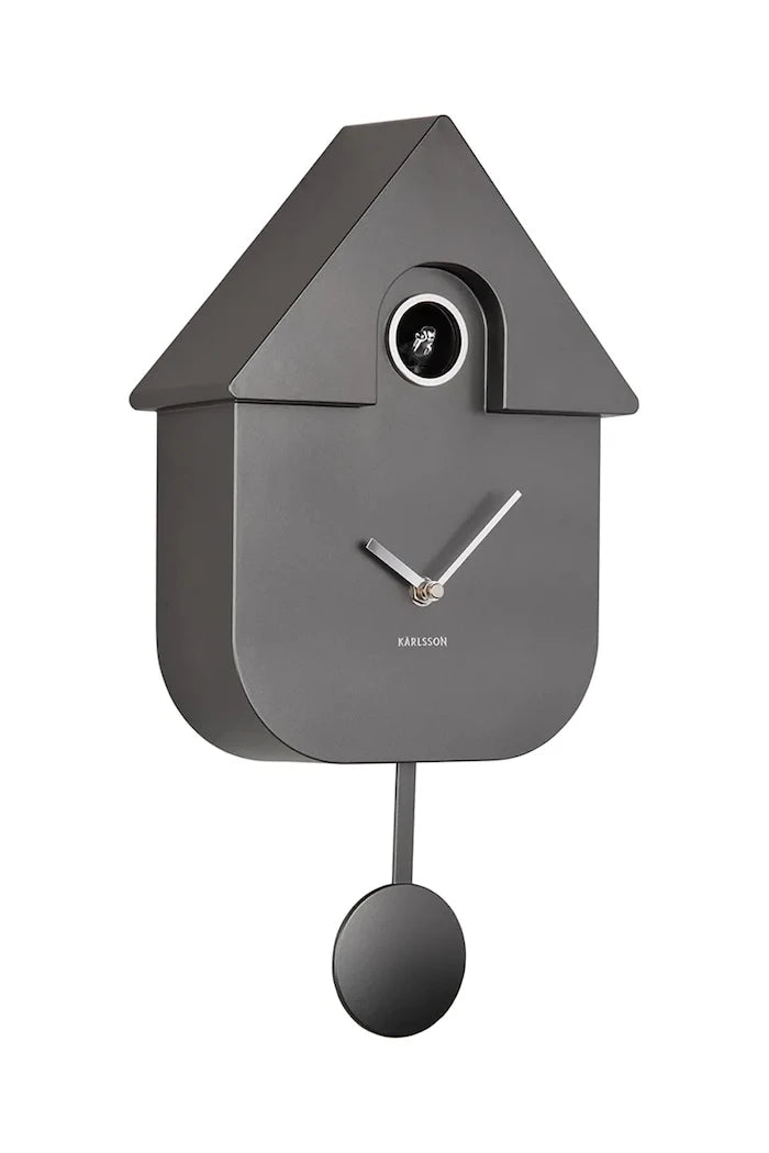 Часовник с кукувичка Karlsson Modern Cuckoo Metallic